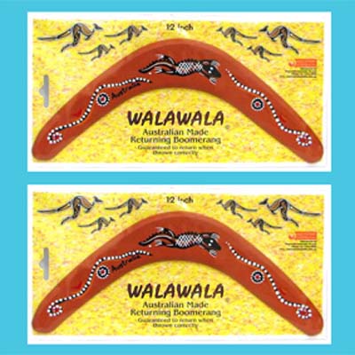 Returning Boomerang 12 inch Carded (Walawala)